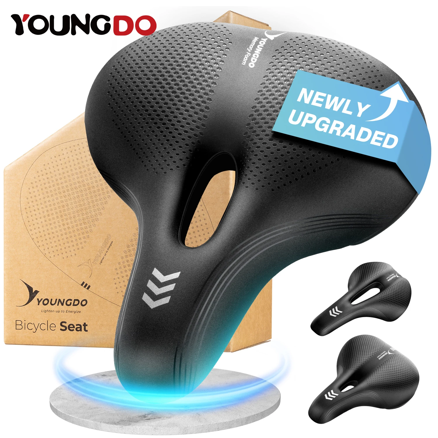 YOUNGDO Bike Seat Saddle Cover Comfort Waterproof Breathable Cycling Bicycle Cushion for Mountain Road MTB City Bike Outdoor