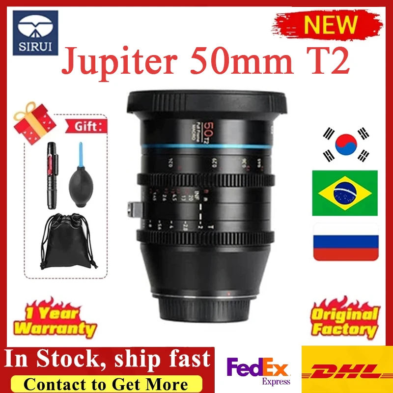 SiruiJupiter50mmT2FullFrameMacroCineLens92mmFilterThreads11