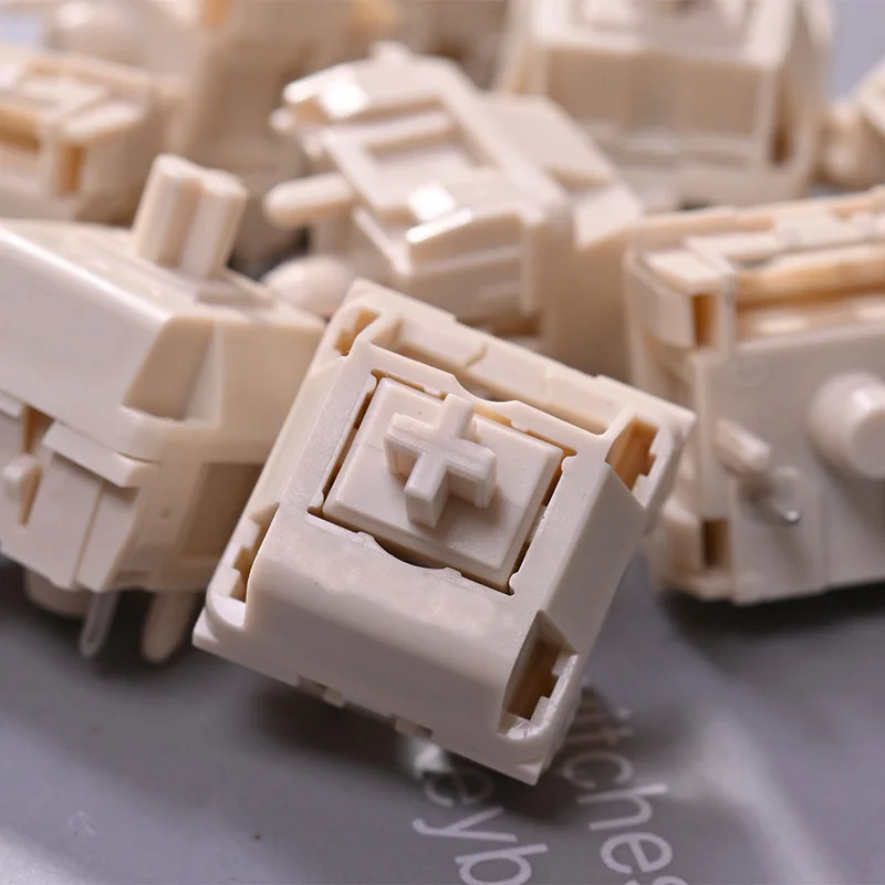 Interruptor Linear do Teclado Mecânico Pom Completo Interruptores Lineares para Kit de Teclado Mmd Creme v4 Pinos 45g Tm980 Tm680 Gk61