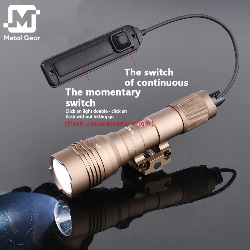 Tactical Hl X Flashlight Metal Scout Light Led Momentary / Constant