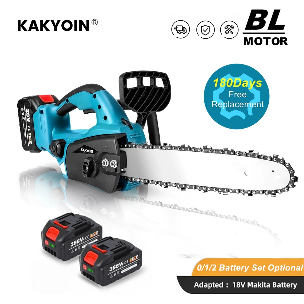 Kakyoin Motosega Elettrica Senza Spazzole Da 12 Pollici Motosega A Olio Lubrificante Senza Fili Batteria Al Litio Taglierina Per Legno Attrezzi Da Gia