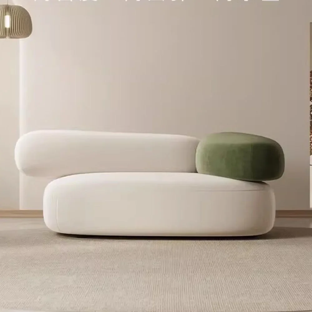 

White Modern Living Room Chairs Organizer Reading Minimalist Lounge Living Room Chairs Legless Lazy Meubles Indoor Furniture