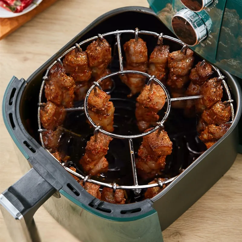 Air Fryer Oven 24 String Grill Stainless Steel detachable vertical barbecue skewer bracket baking needle