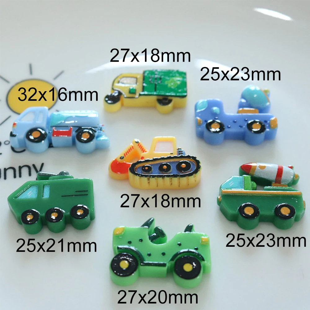 반짝이는 스프링클러 시리즈 송진 플랫백 카보숑, 머리핀 스크랩북용 DIY 보석 공예 장식 액세서리, 10 개