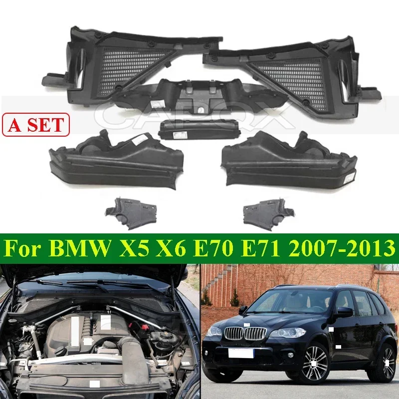 CAPQX Engine Heat Shield Firewall Compartment Partition For BMW X5 X6 E70 E71 2007-2013 Engine Upper Compartment Partition Panel