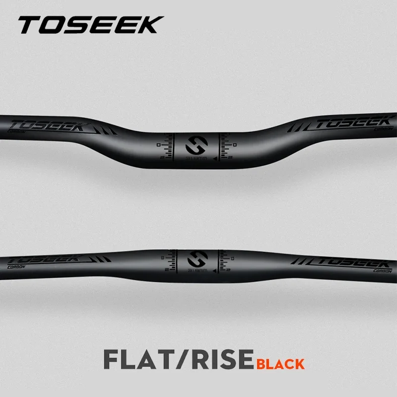 TOSEEK Full Carbon Mtb Handlebar 31.8mm Bicycle Handlebar 640/660/680/700/720/740/760mm Ultralight Mountain Bike Handlebars