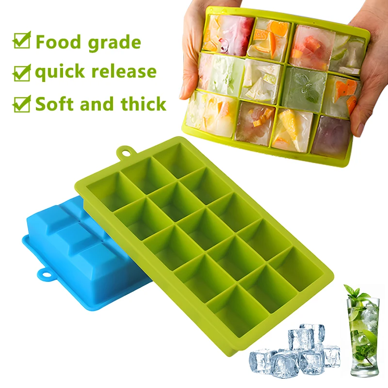 Mini 6 Grids Soft Silicone Ice Cube Tray Ice Mold Ice Cream Maker Summer  Party Homemade Cold Drink Diy Tools - Ice Cream Tools - AliExpress