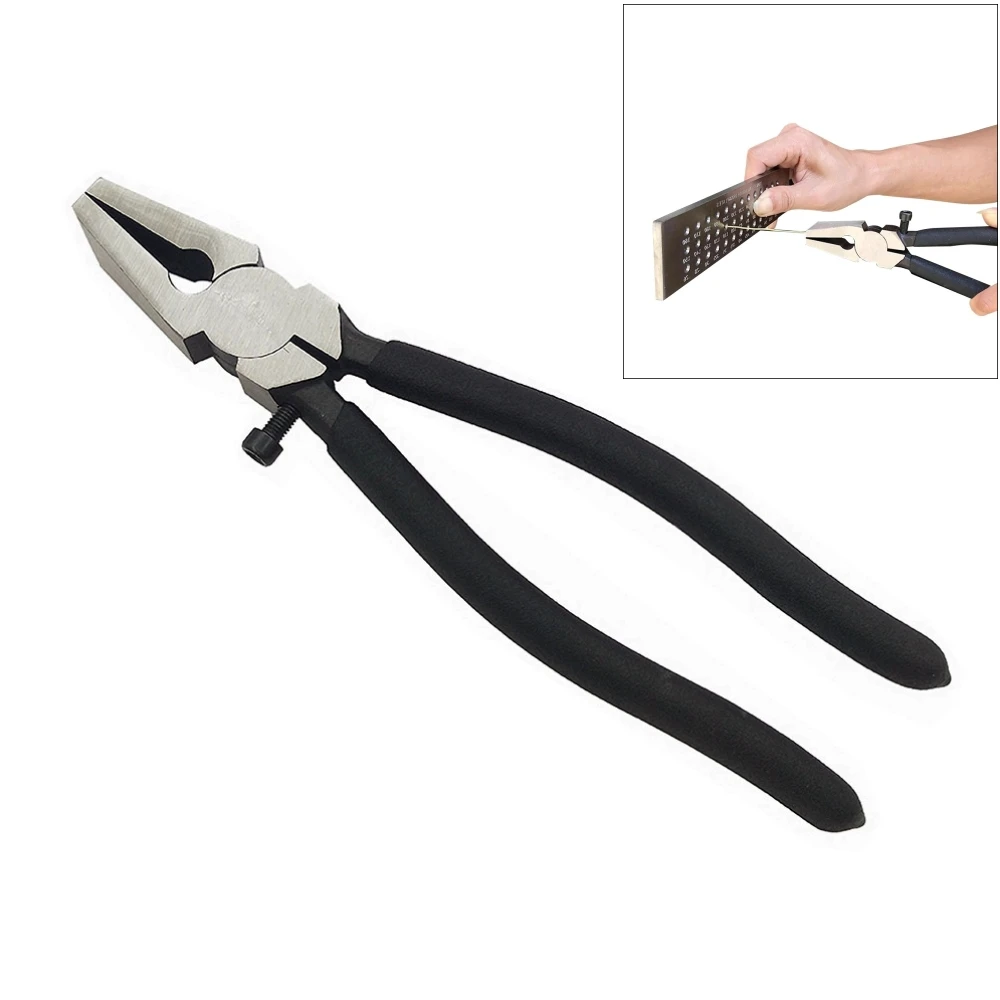 

Плоскогубцы для изготовления ювелирных изделий, плоскогубцы 205 мм для рисования проволоки, оборудование для изготовления ювелирных изделий с ограничительным винтом