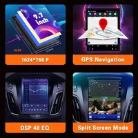 Autoradio multimédia vidéo GPS Android 16 9,7 pouces pour Opel Astra J 2009-2015, modèle Tesla, Android Auto sans fil, 5G WIFI 4