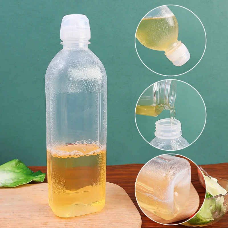 Squeeze Seasoning Bottles oil spray bottle oil bottle 1000ML Multifunction Sauce Oil Bottle Screaming Oil Control Bottle High Temperature Resistance Soy