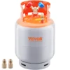 VEVOR Refrigerant Recovery Tank, 30 LBS Capacity, 400 psi Portable Cylinder Tank with Y-Valve for Liquid/Vapor, for R22/R134A 1