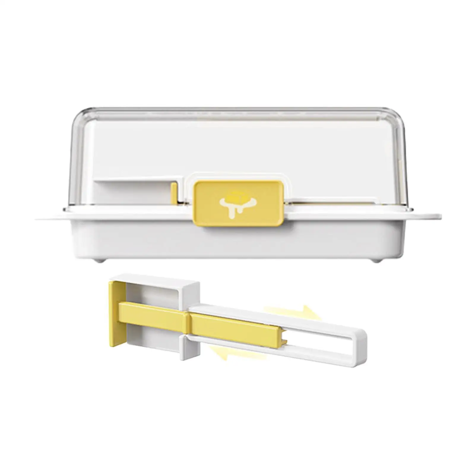 Butter Dish with Lid Household Butter Dispenser for Countertop Baking Fridge