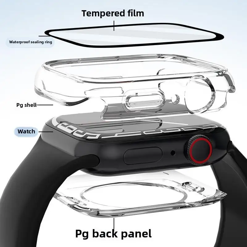 360 Full Waterproof Case Tempered Glass Protection for