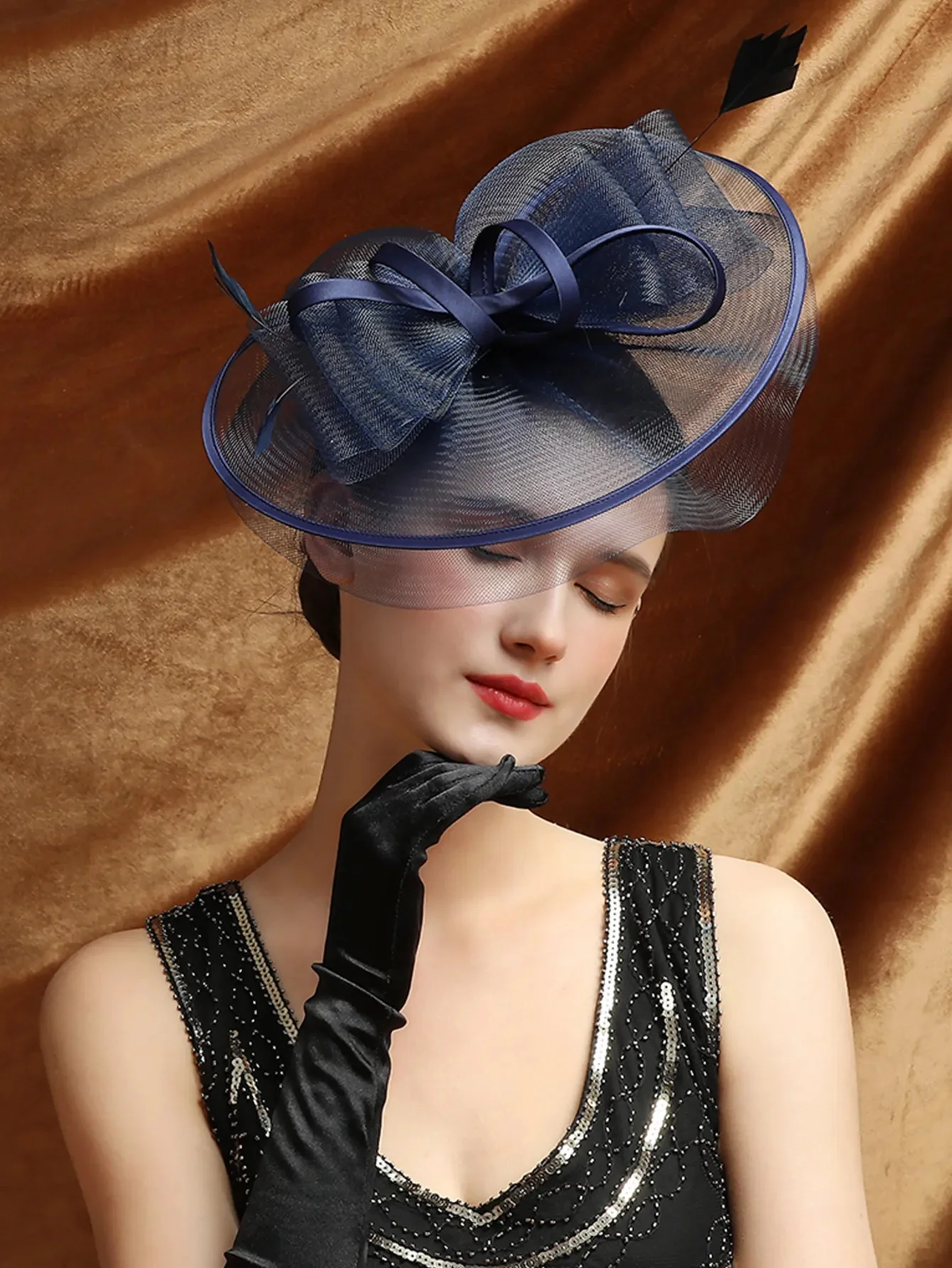 Wedding Accessories Formal Dresses Mesh Fascinator Hats Headwear Kentucky Derby Headpiece for ladies Hair Accessories Ｗomen - 4
