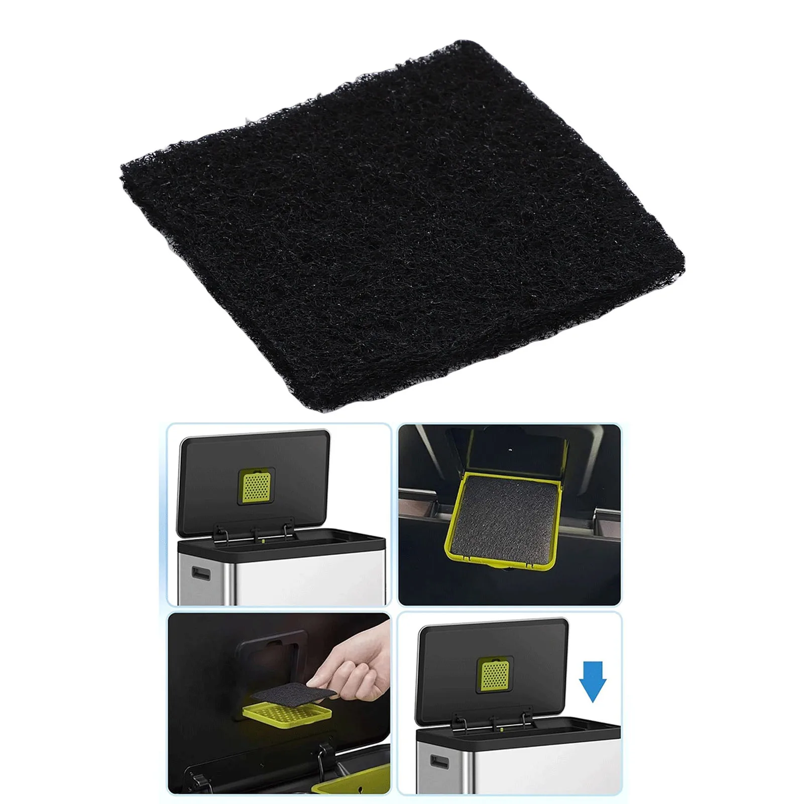 20 Recharges Filtres Anti-Odeurs Charbon Actif pour Poubelle EKO