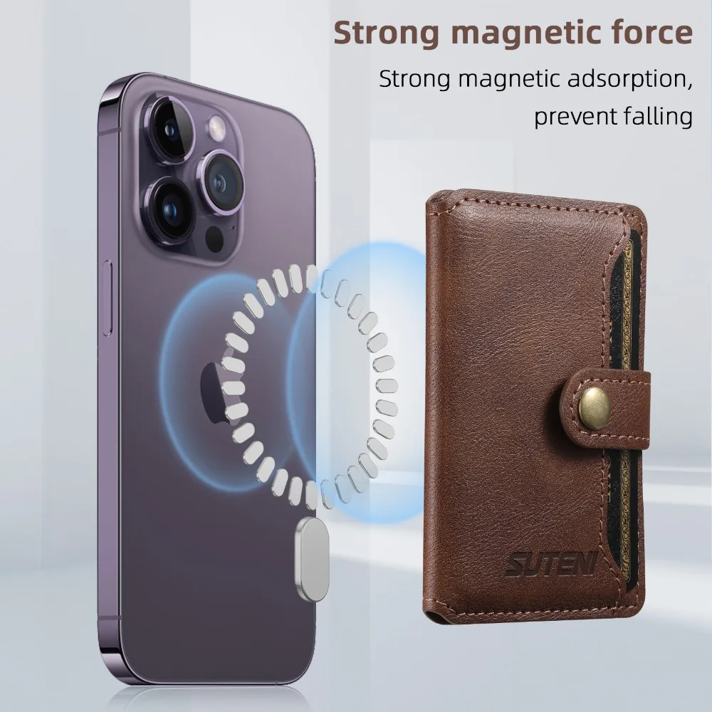 agsafe - Cartera de piel copatible con iPhone 12/13 ini/Pro/ax agsafe - Cartera de piel copatible con iPhone 12/13 ini/Pro/ax