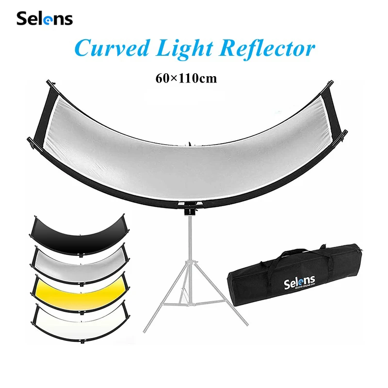 Selens 4-Color Cloth U-Type Reflector Collapsible Photography Light Reflective Screen Photo Studio Kits Photography Accessories