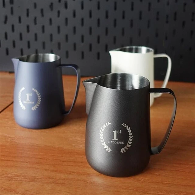Stainless Steel Milk Frother Mug  Stainless Steel Frothing Pitcher -  Coffee Milk Jug - Aliexpress