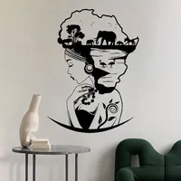 Safari Goddess Africa Continent vinyl sticker