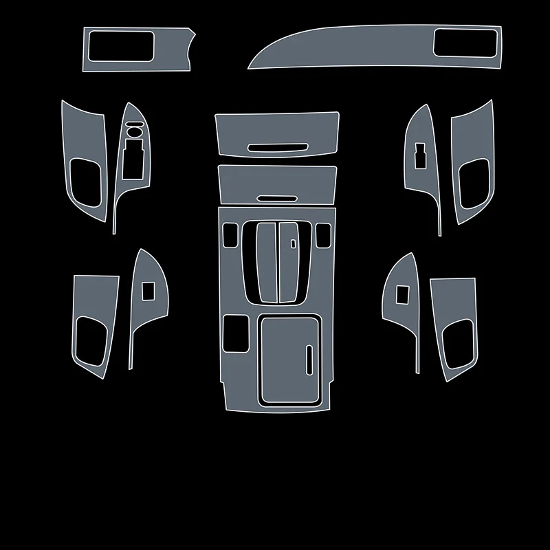 

Прозрачная пленка из ТПУ для Honda Accord 2013-2017, Защитная Наклейка для салона автомобиля, центральная консоль, задняя панель приборной панели