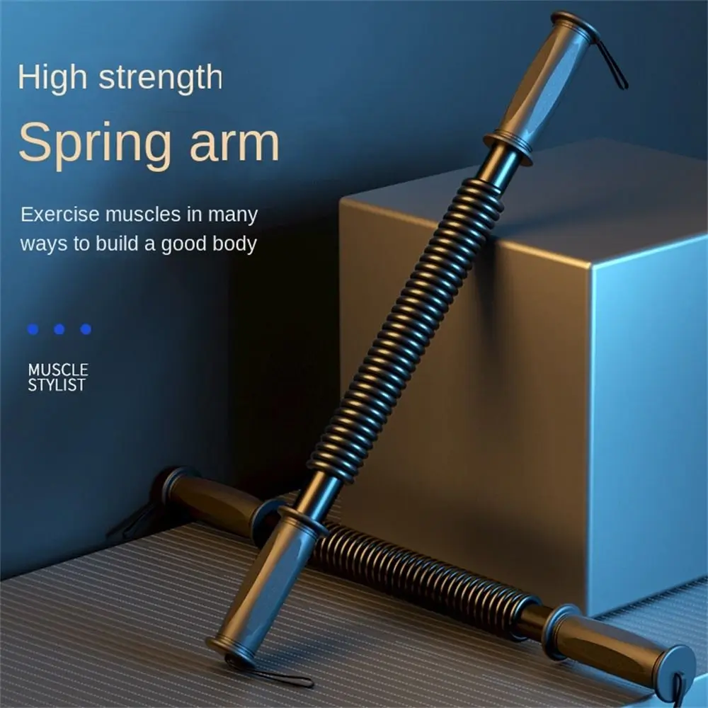 

Hand Holding Spring Arm Exercise Forearm Trainer 20kg-50kg Arm Strength Stick Resistance Bend Bar Multi-Functional
