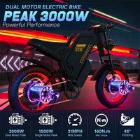 Vélo électrique Coswheel pour adulte, 2000W 60V, moto tout-terrain, VTT, vélo électrique 20 pouces, Fatbike, moto électrique, ebike 2