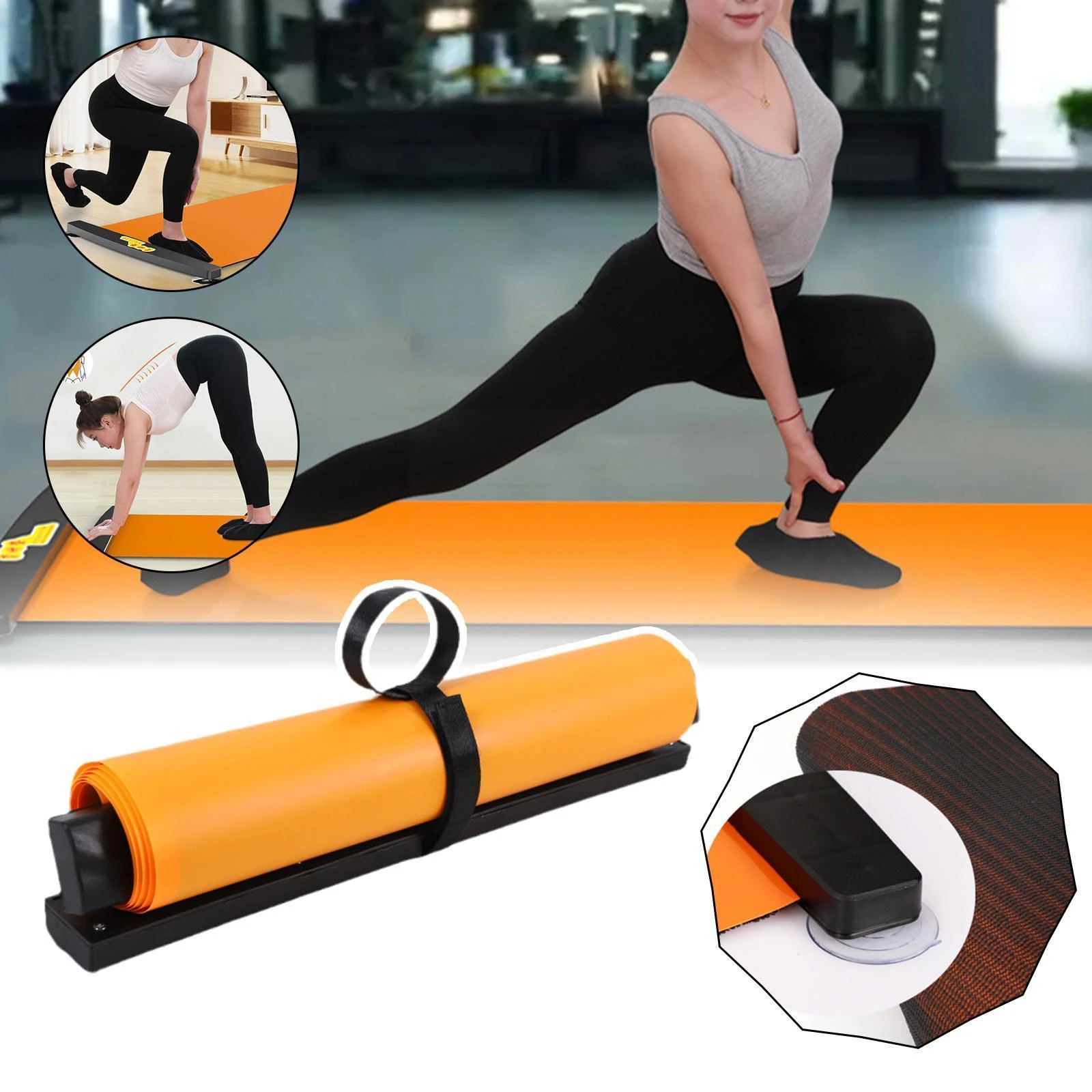 Yoga Glide Mat Sport Fitness Mat Dikke Pvc Comfort Yoga Mat Voor Oefening, Yoga, en Pilates Gymnastiek Mat Sliding Traini J6P8| -