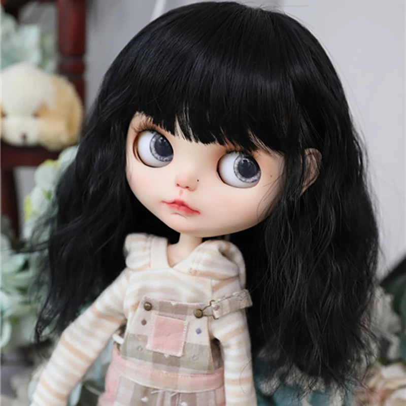 

BJD Doll Wig is Suitable For Blythe Size Doll Accessories Tress Hair Temperature Silk Hair Instant Noodle Roll Long Hair