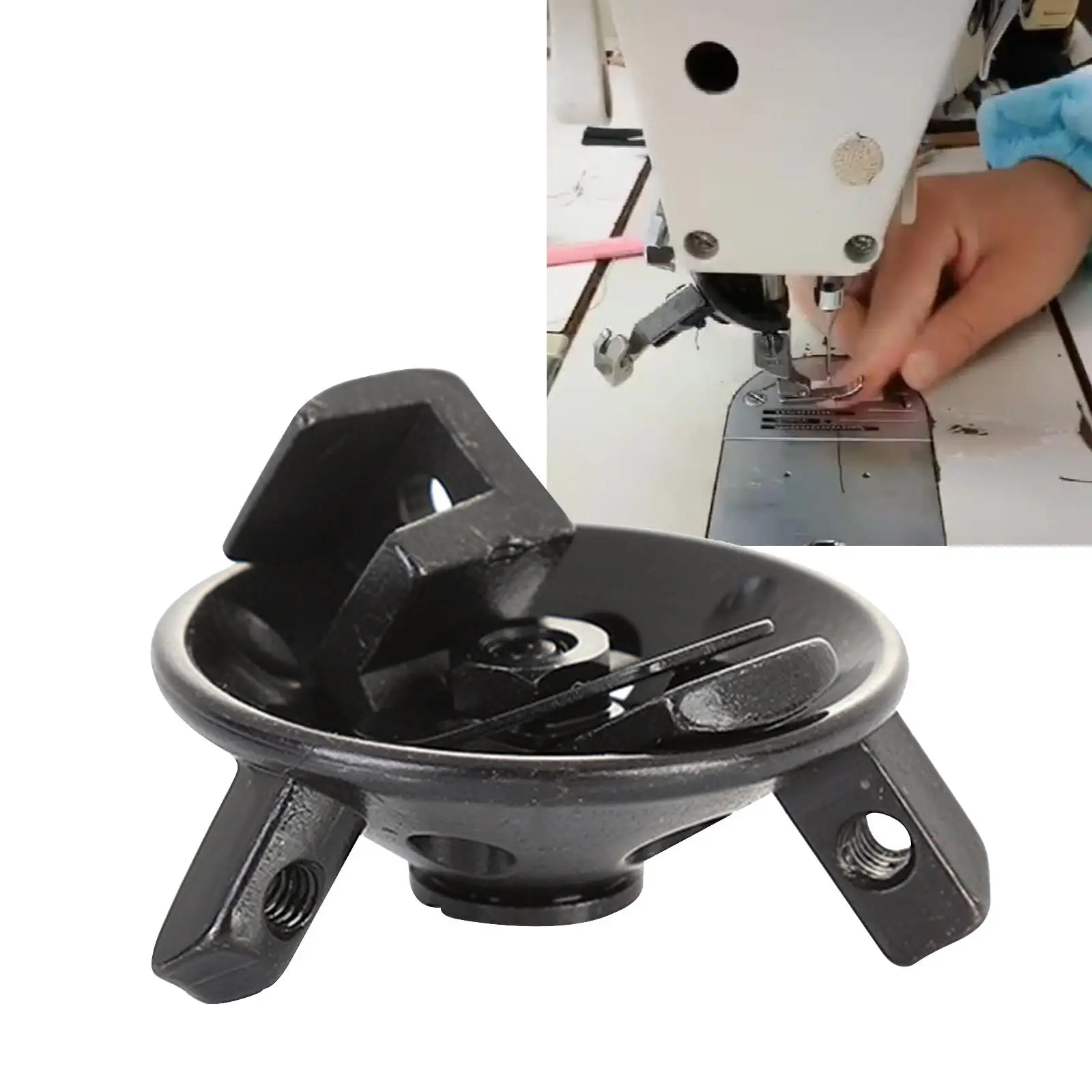 Rotate Roller Presser Foot Holder Quick Change Premium Triangle Presser Foot Bracket for Sewing Machine Roller Presser Foot 4