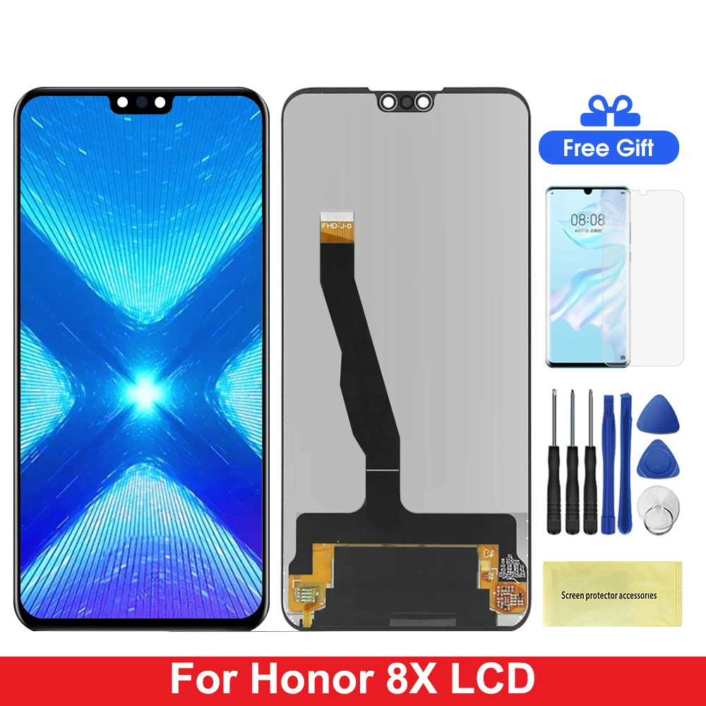 Conjunto De Pantalla Táctil Digitalizador LCD Completo De Repuesto Para Motorola Moto E32 E32s Negro Con Kit De Herramientas