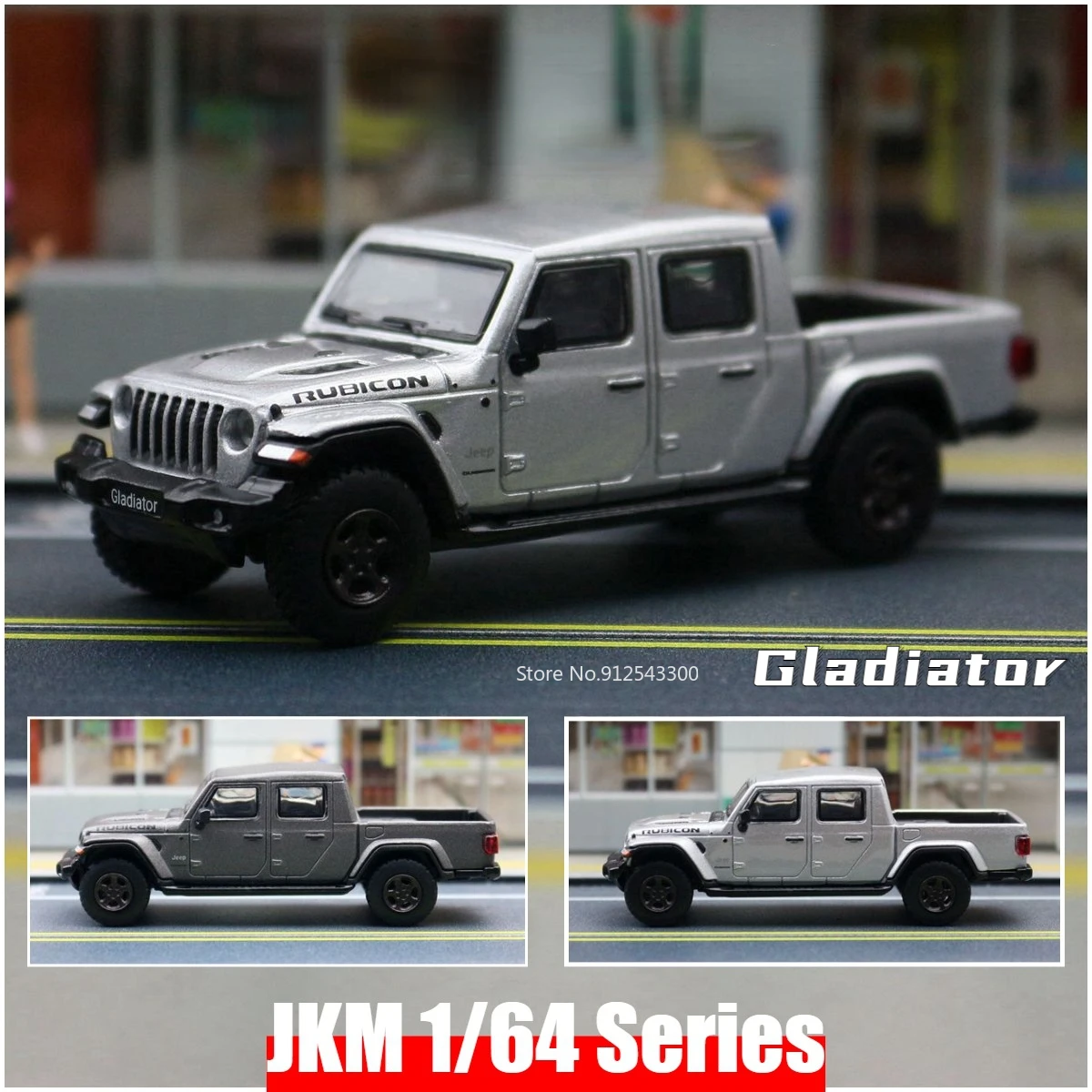 

JKM 1/64 Gladiator SUV Toy Car Model Alloy Diecast Static Mini Scale Pickup Truck Model Toys for Boys Collection Birthday Gifts