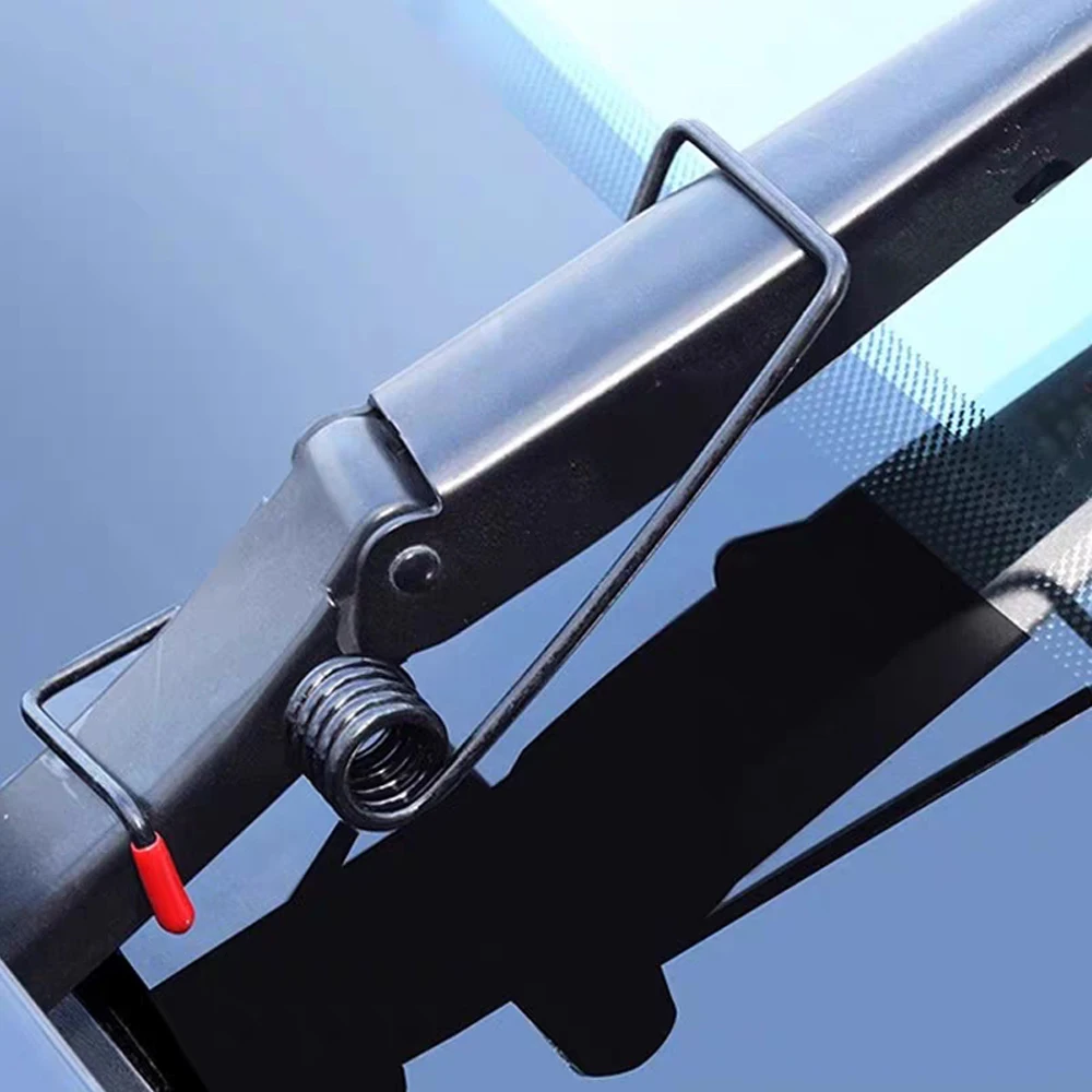 Auto-Scheibenwischerarm-Spannfeder-Verstärker aus Legierung mit Gummiabdeckung, kratzfest, werkzeuglose Installation, starker Halt, Fixierer – Detail 2