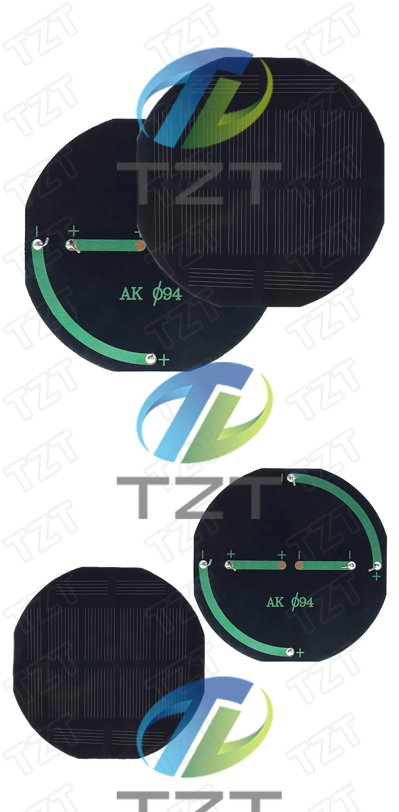 TZT 1/3 stücke 5,5 V 180mA 0,99 W Solar Panel Polykristalline 90*90 MM Mini Sunpower Solar system DIY für Batterie Handy Ladegerät – Detail 7