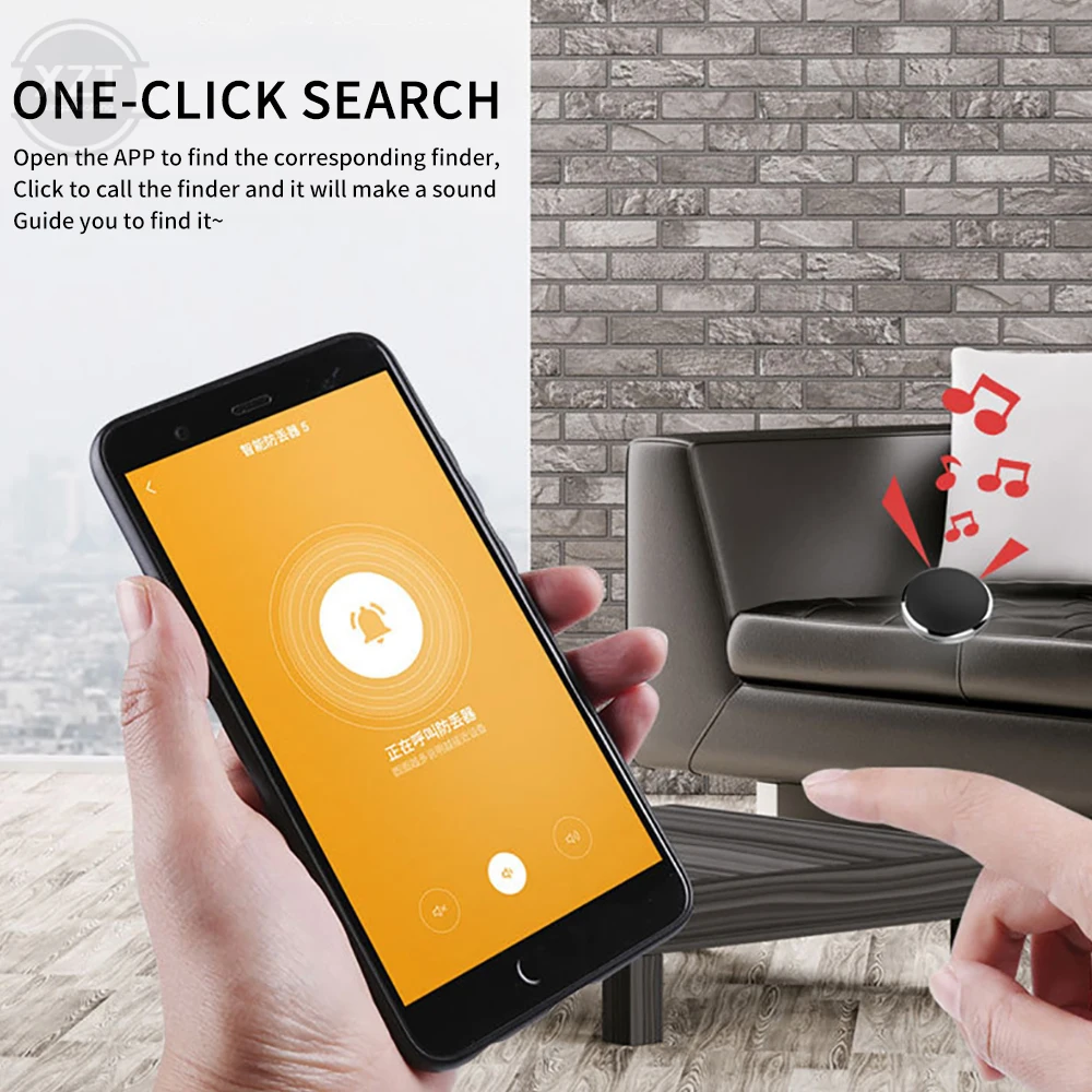 Mini GPS Tracker Locator Tuya Smart Life APP Key Finder Keychain Phones Kids Pet Item Anti Loss Alarm Smart Tag Finder Locator