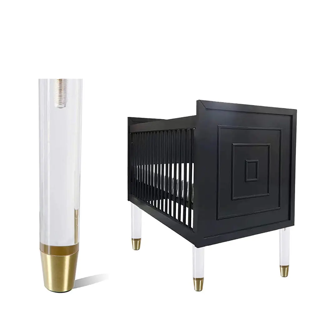 

4pcs Acrylic Furniture Legs 20cm Replacement Sofa Feet Tapered Style Cupboard Chair Coffee Table Cabinet Legs Hardware