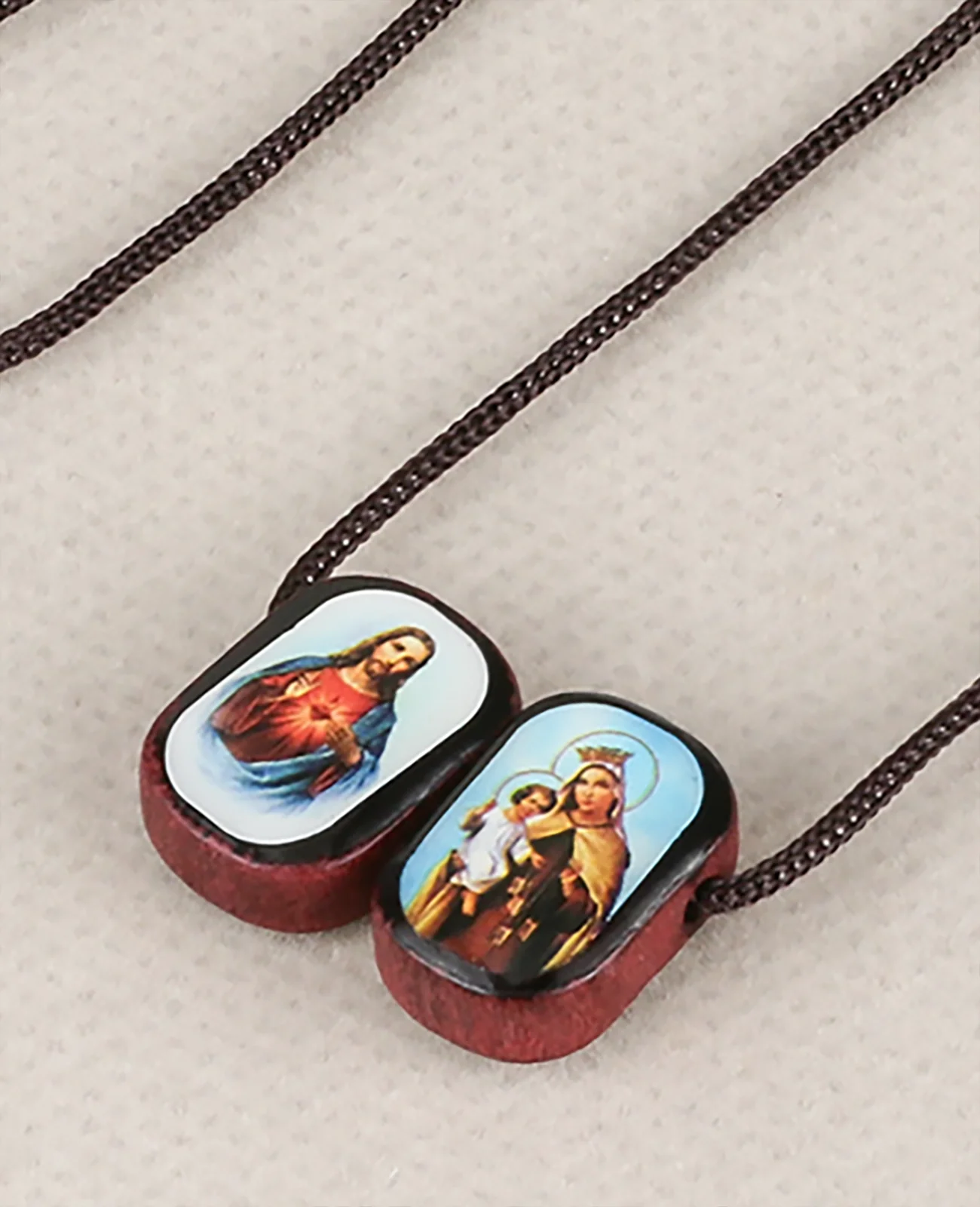 5Pcs Sacred Heart Jesus Mt.Carmel Scapulars Catholic Our Lady of Mount ...