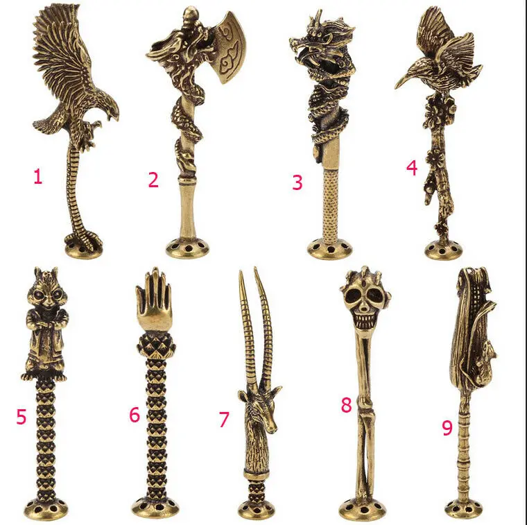 

Creative Pure Brass Tobacco Pipe Tamper Copper Cigar Pipe Cleaning Tool New