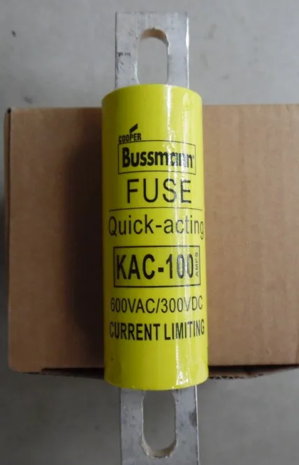 

Fuses: Bussmann KAC-100 100A 600V aR / KAC-70 70A / KAC-150 150A 600V aR