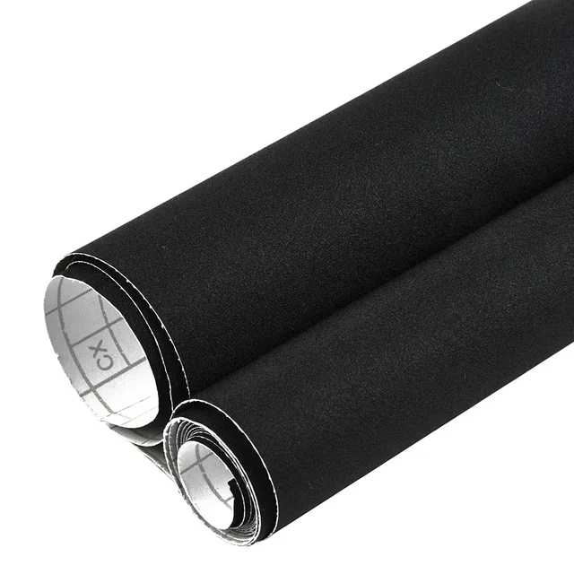 Black Sandy Glitter Vinyl Car Wrap Film Car Sticker DIY Styling Adhesive Air Release Decal Wrapping For Car Motorcyle Boat 3