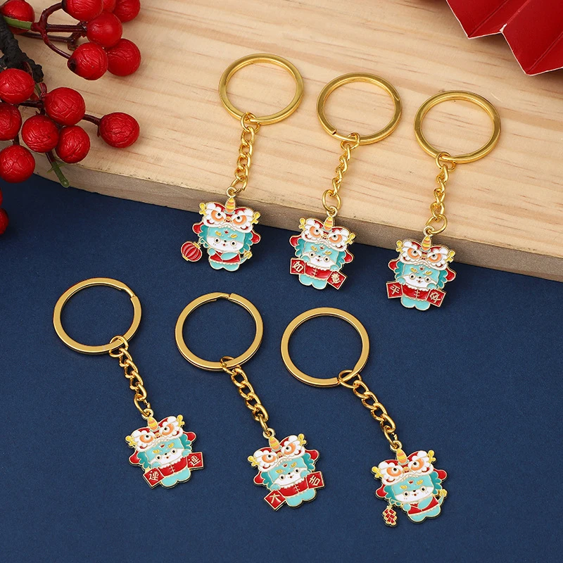 

Металлический брелок для ключей в виде дракона