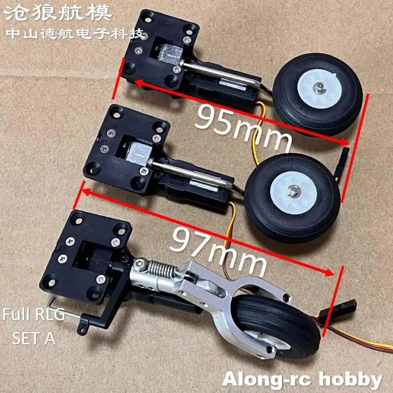 25g Retractable Landing Gear Servo with 36mm PU Wheel for