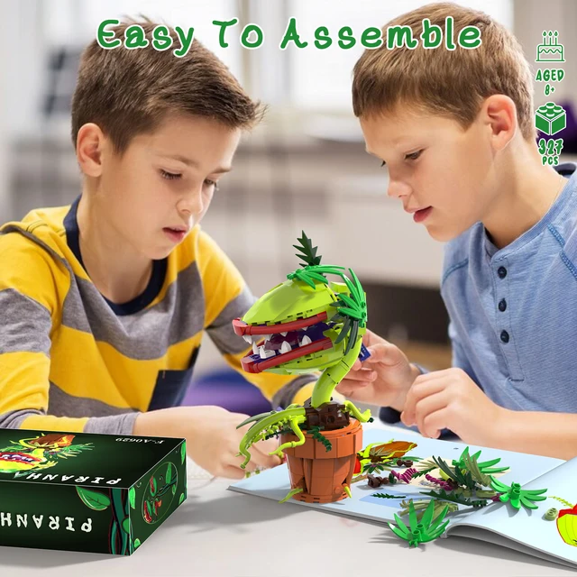 Little Shop of Horrors Audrey 2 Piranha Plant Building Blocks Compatible with Lego Sets for Boys 8-14, Adults, Fans, 327 Pcs 5