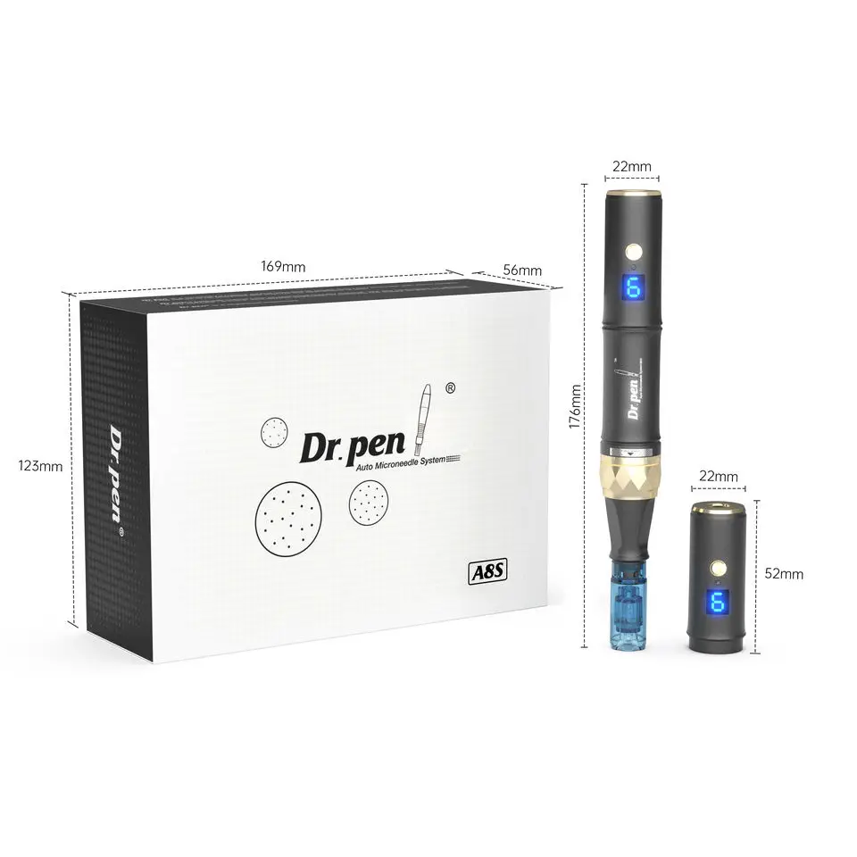 Ultima Dr Pen A8S Wiht 32 Pcs Cartridges Needles Wireless Derma Pen Skin Care Kit Microneedle Beauty Skin Rejuvenation Machine