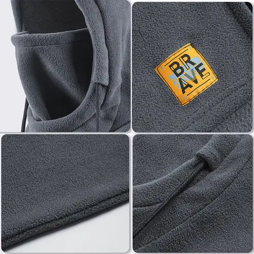 Winter Thermal Neck Warmer Outdoor Polar Fleece Balaclava Scarf Skiing Face Mask Snood Hood Hat Windproof Keep Warm Cycling Cap - Image 4
