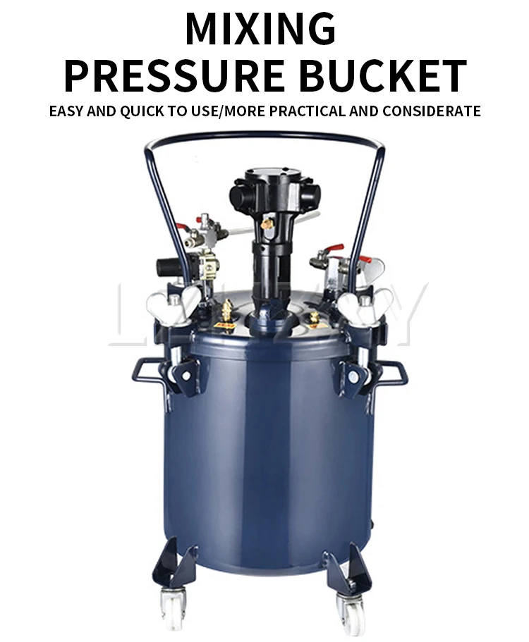 10L Automatic Pressure Paint Tank Spray Gun Sprayer Pressure Regulator Manual Au