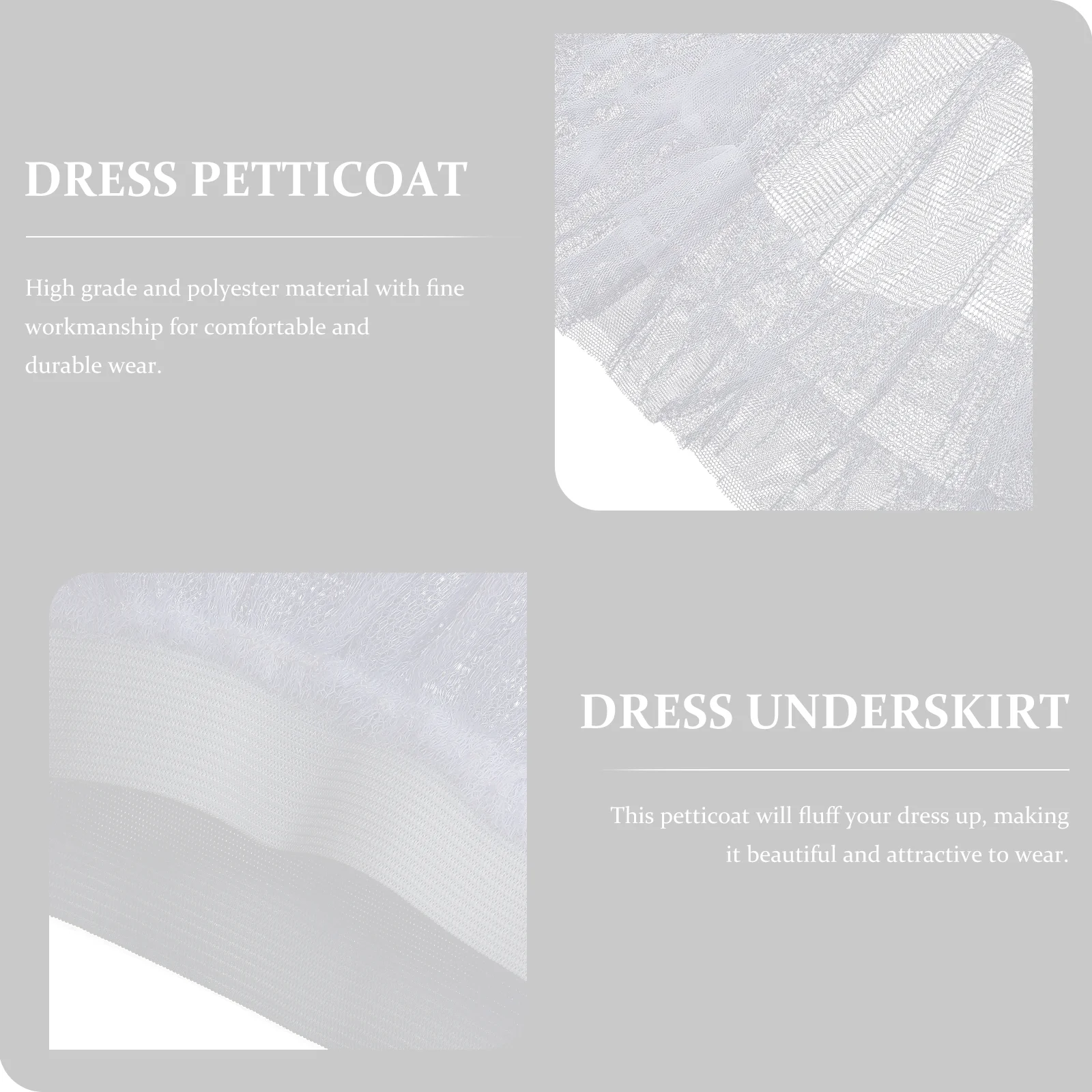 Pannier Cosplay Dress Underskirt Petticoat Girls Bottom Petticoats for Women Polyester Child