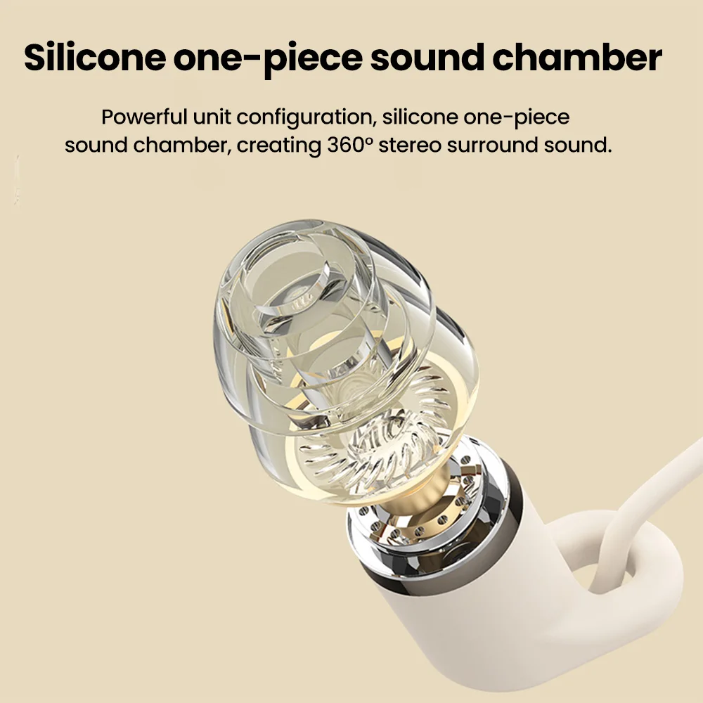 Liquid Silicone Headphones 3.5mm Jack Wired Earphones Handsfree In-Ear Sleep Wired Headset With Mic In-line Control Earbuds 5