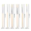 Set of 6 Stencil Paint Brushes with Bristle Hair And Wooden Handles, Ideal for DIY Crafts Including Watercolor, Oil, And Acrylic 2