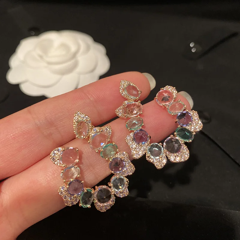 AINAMEISI Conjunto De Pendient Y Collar De Boda Para Novia, Collar De Plata Con Diamant De Imitación, Accorios De Joyería De Cristal A La Moda Para Mujer (juego De 3 Piezas) - AliExprs