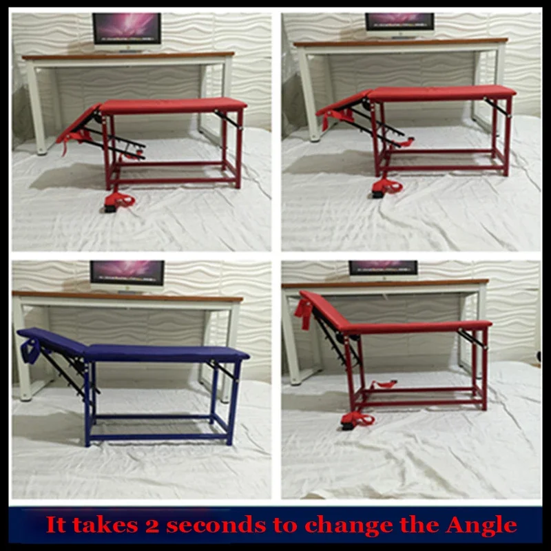 Folding Adjustable Sex Chair Furniture Forced Split Leg Positions Chair Restraint Rope Flirting Handcuffs Bondage Tools Couples bondage sex chair
